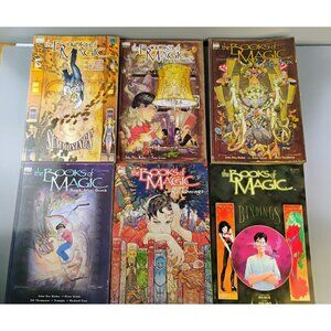 The Books of Magic #2,4,5,7 & Bindings Reckonings Gaiman 1990s DC Vertigo Comics